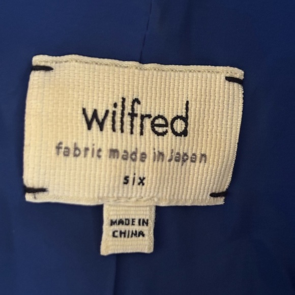 WILFRED | Aritzia Equis Cropped Open-Front Crepe Black Blazer Jacket (Size 6) - Picture 6 of 8